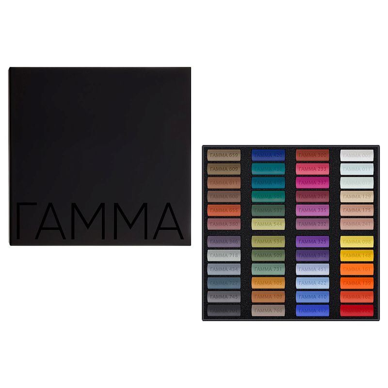 Пастель художественная Гамма, 48цветов, картон. упак.