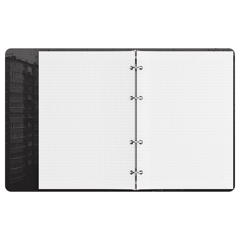 Тетрадь на кольцах А5, 120л., BG "За окном", картон, матовая ламинация, выб. лак