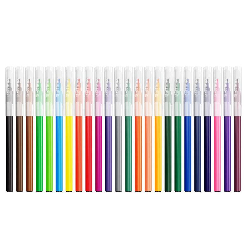 Фломастеры Berlingo "Замки", 24цв., смываемые, картон, европодвес