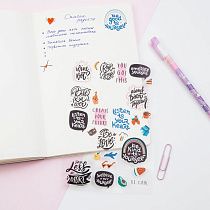Наклейки ПВХ MESHU "Be cool", 10*21см, 31 наклейка, инд. уп., европодвес