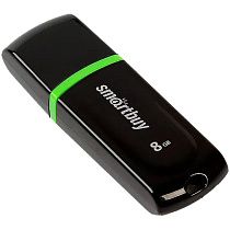 Память Smart Buy "Paean"  8GB, USB 2.0 Flash Drive, черный