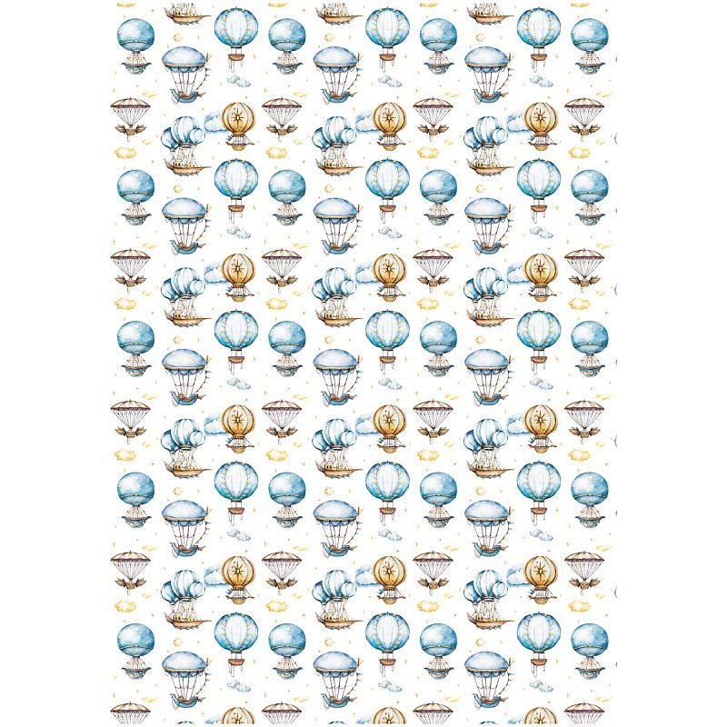 Упаковочная бумага глянц. 70*100см, MESHU "Мир техники", 80г/м2, ассорти 5 дизайнов