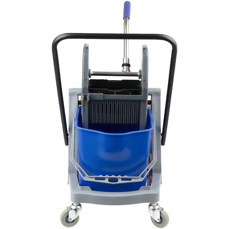 Тележка уборочная OfficeClean Professional, 2 съемных ведра 17л., механический отжим, пластиковый каркас