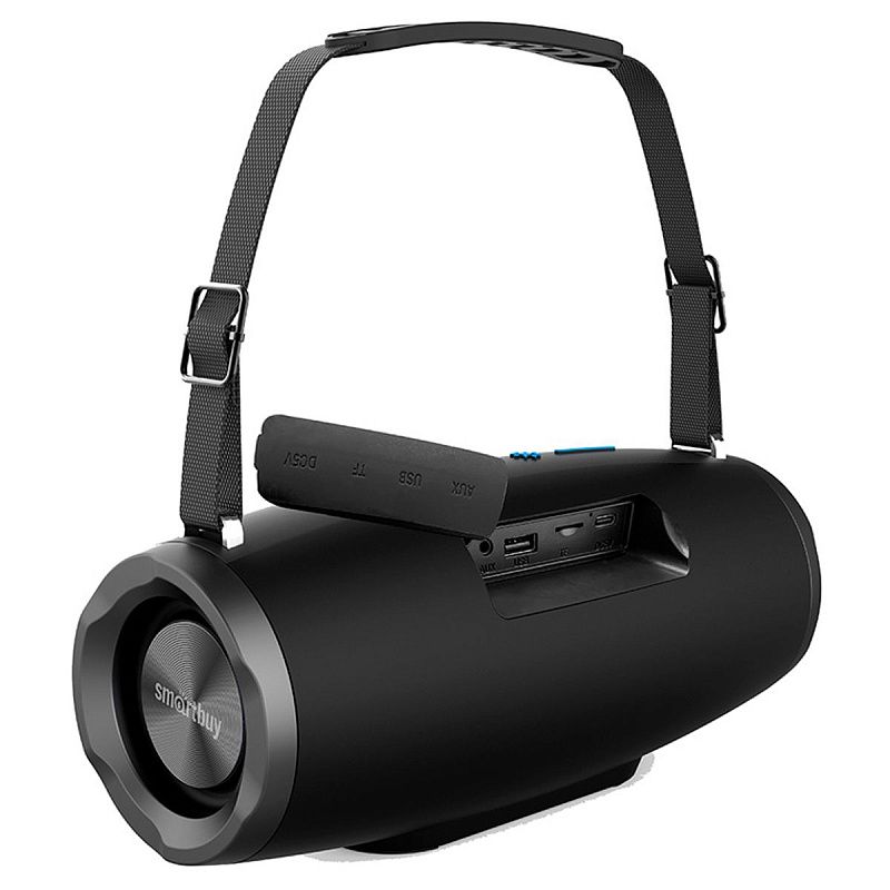 Колонка портативная Smartbuy BOOM JR, 16Вт, Bluetooth, MP3, FM-радио, подстветка, micro SD, черный