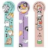 Закладки для книг, 3шт., 50*200мм, MESHU "Book cats"