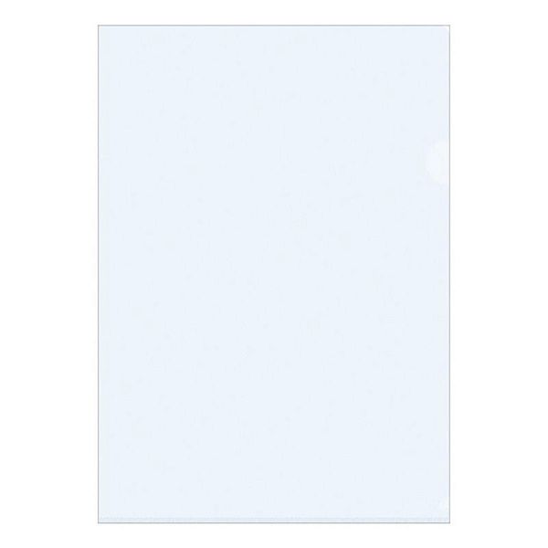 Папка-уголок OfficeSpace А4, 100мкм, пластик, прозрачная бесцветная