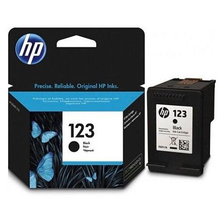 Картридж струйный HP (F6V17AE) Deskjet 2130, №123, чёрный, оригинальный, ресурс 120 стр. 