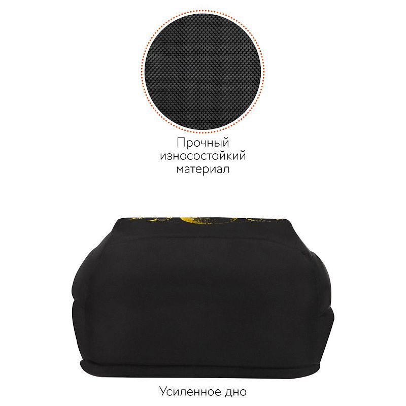 Рюкзак Först F-Spiritual "Moon phases" 40,5*29*15,5см, 2 отделения, 5 карманов, уплотненная спинка 