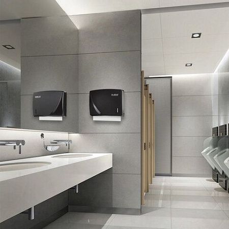 Диспенсер для полотенец LAIMA PROFESSIONAL ORIGINAL (Система H3), V-сложения, черный, ABS, 605762 