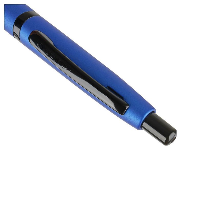 Ручка шариковая Luxor "Dunes" синяя, 0,7мм, корпус синий электрик, кнопочный механизм, футляр 