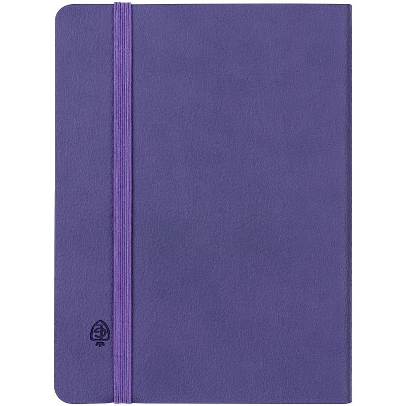 Записная книжка А6 80л. ЛАЙТ, кожзам, Greenwich Line "Classic. Lilac", с резинкой, фактурное тиснение, блок в клетку