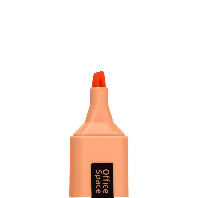 Текстовыделитель OfficeSpace пастельный цвет, оранжевый, 1-5мм 