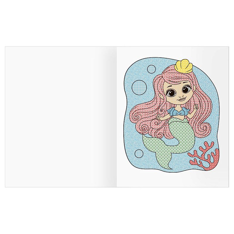 Раскраска водная 200*250, 8 стр., ТРИ СОВЫ "Раскрась водой. Русалочки"