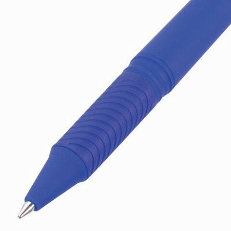 Ручка стираемая гелевая с грипом BRAUBERG "SOFT&SILK", СИНЯЯ, узел 0,7 мм, линия письма 0,5 мм, 143253 
