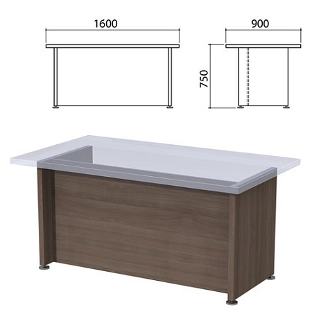 Каркас стола письменного "Приоритет", 1600х900х750 мм, лагос, К-902, К-902 лагос