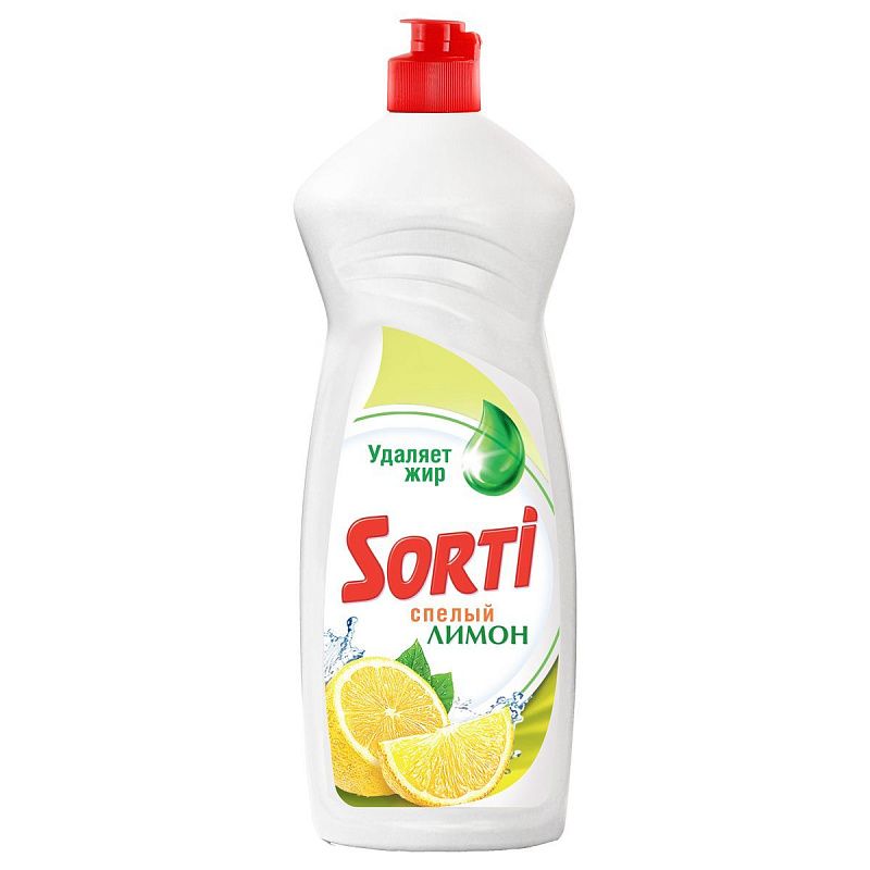 Средство для мытья посуды Sorti "Gel Active. Лимон", 900мл 