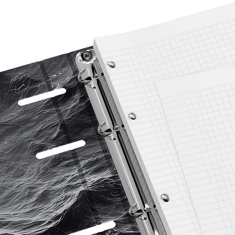 Тетрадь на кольцах А5, 120л., BG "Ocean", картон, матовая ламинация