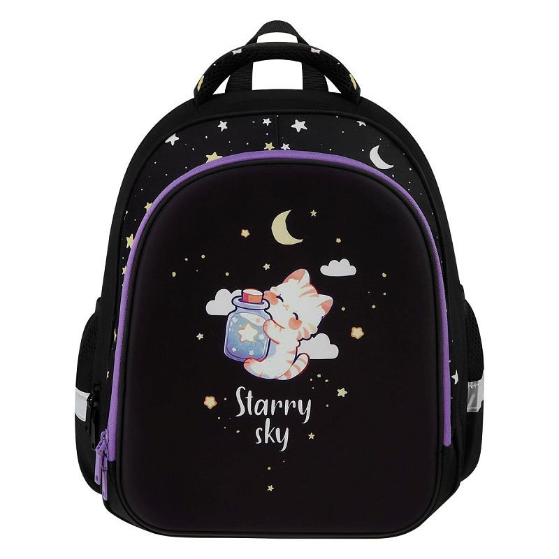 Ранец ArtSpace School Friend Light "Stary Sky" 35*29*12см, 2 отделения, 2 кармана, анатомическая спинка 
