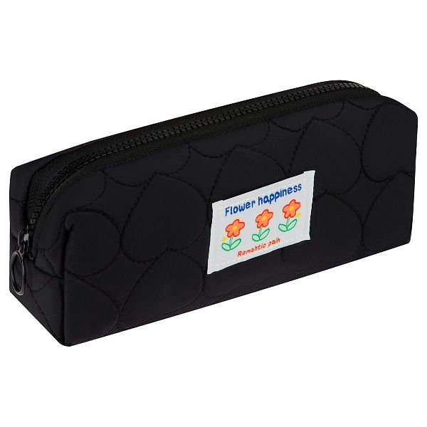 Пенал, 220*70*60 ArtSpace "Flowers on black", 50% полиэстер, 50% полиуретан, подкладка