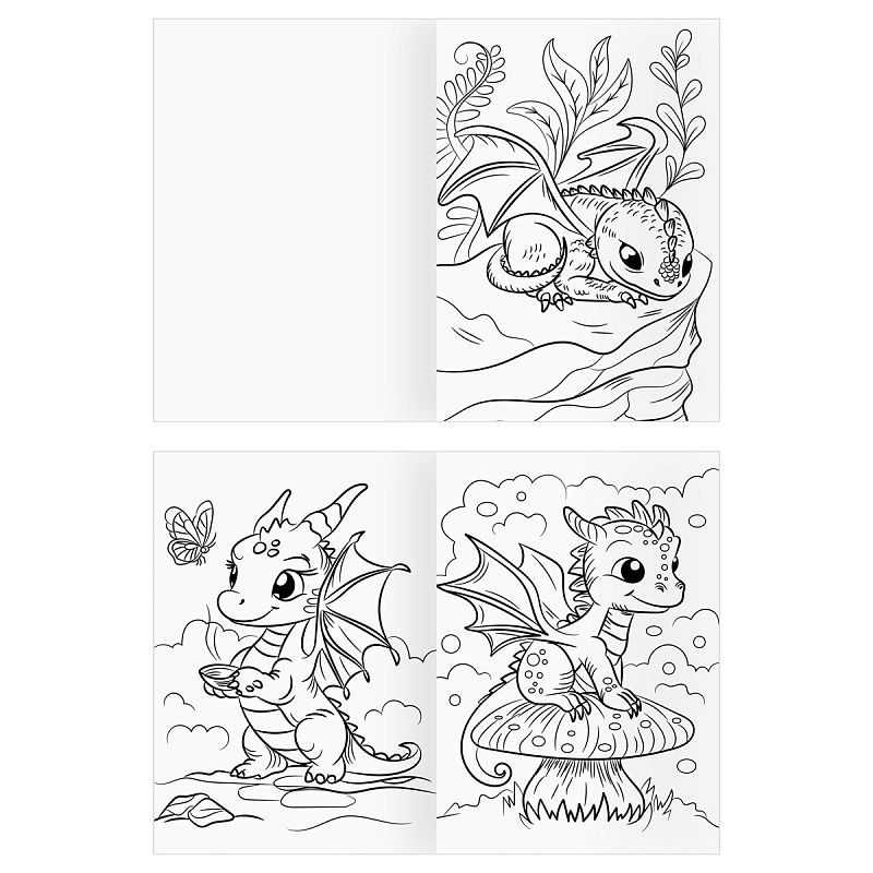 Раскраска А4,  8 стр., ТРИ СОВЫ "Сказочная раскраска"