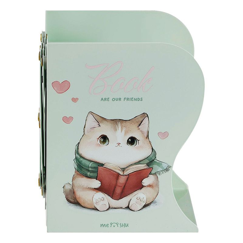 Подставка для книг MESHU "Dear Friend", металлическая, 3 отделения, раздвижная 