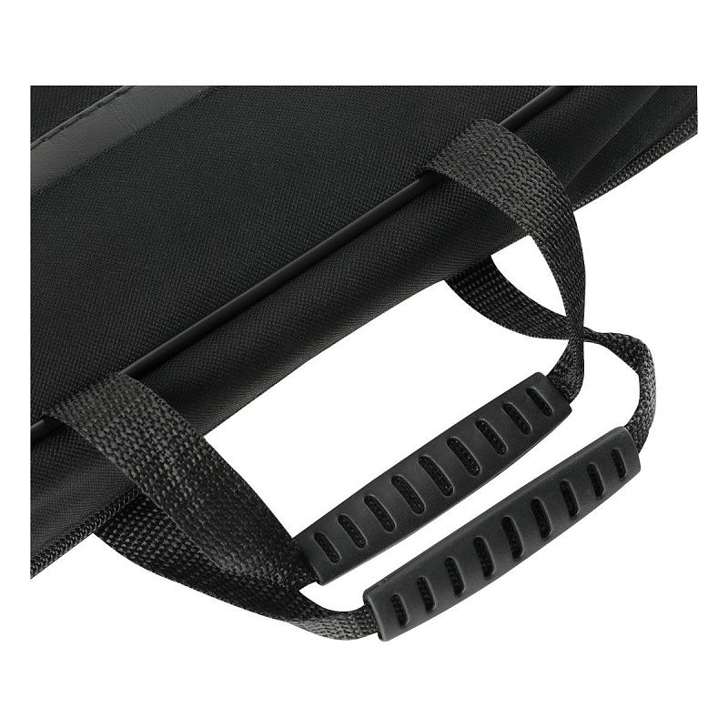 Сумка деловая OfficeSpace "Ancona" ткань, черный, 2 отделения, молния 