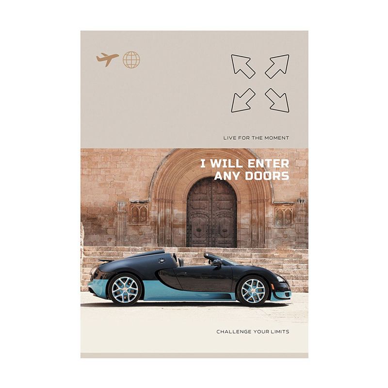 Тетрадь 96л., А4, клетка BG "Живи моментом"