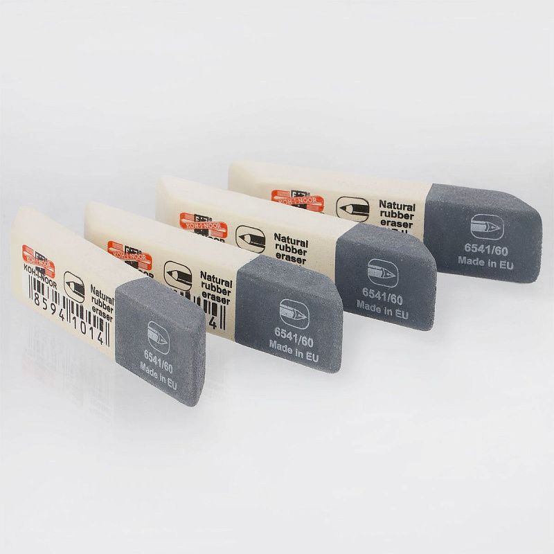 Ластик Koh-I-Noor "Sanpearl" 60, скошенный, комбинированный, натуральный каучук, 57*14*8мм 