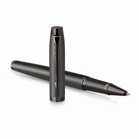 Ручка-роллер PARKER "IM Professionals Monochrome Titanium", черный лак, нержавеющая сталь, черная, 2172960 