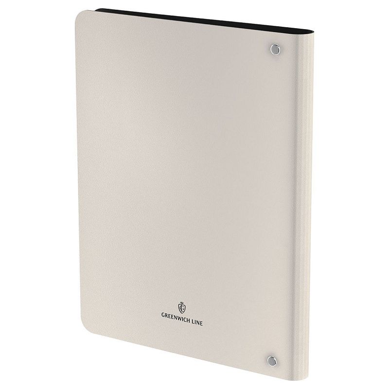 Тетрадь на кольцах А5, 80л. ЛАЙТ, кожзам, Greenwich Line "Минимализм", тон. блок