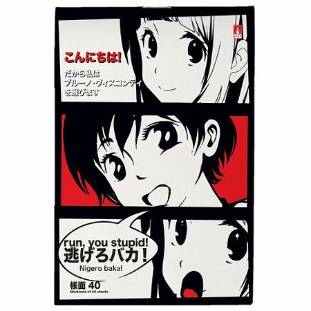 Блокнот МАЛЫЙ ФОРМАТ А6, 40л, скоба, ламинированный картон, клетка, АЛЬТ, MANGA (4 вида), 3-40-718
