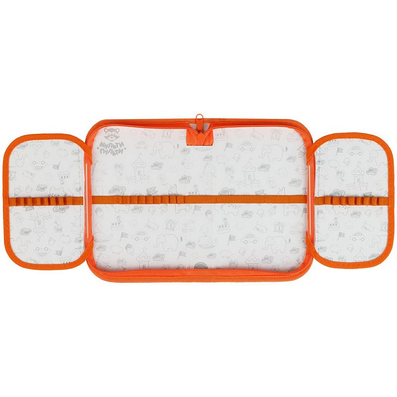 Пенал 1 отделение, 210*130 Мульти-Пульти "Чебурашка", две откидные секции, ткань 