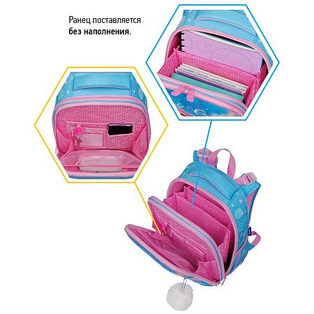 Ранец Berlingo Expert "Plush Owl" 37*28*16см, 2 отделения, 2 кармана, анатомическая спинка 