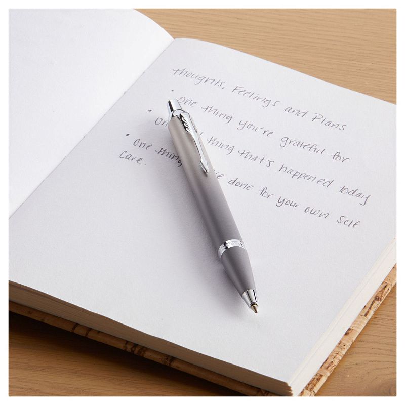 Ручка шариковая Parker "IM Rituals GREY Gradient CT" синяя, 1,0мм, кнопочн., подарочная упаковка 