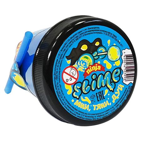 Слайм Slime "Ninja", смешивай цвета 2в1, желтый-красный/синий-желтый, 130г., ассорти
