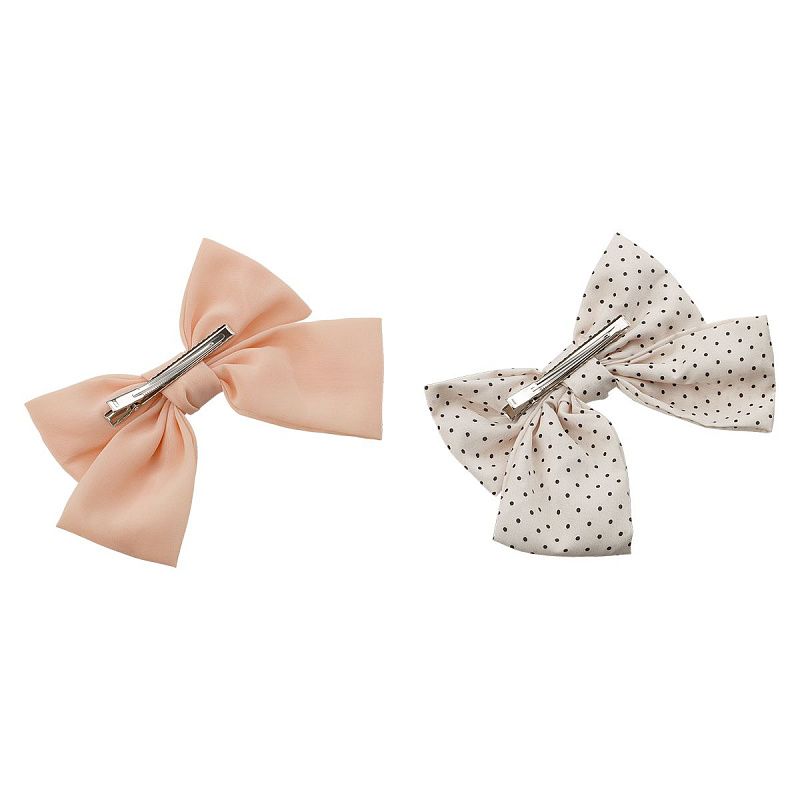 Заколка для волос MESHU, бант, светлый, ассорти, 14*12см, европодвес