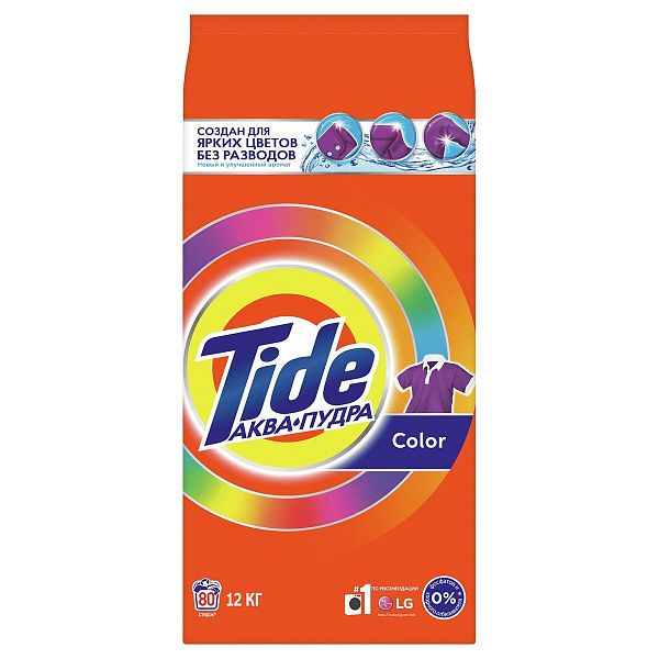 Порошок для машинной стирки Tide "Color", 12кг 