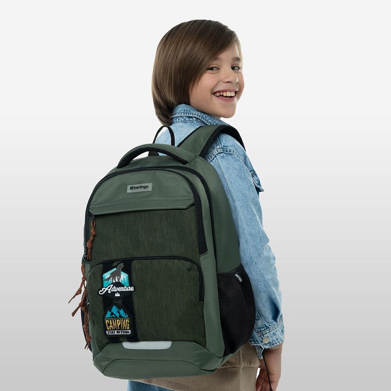 Рюкзак Berlingo ErgoSmart "Street Scout" 42*29*16см, 2 отделения, 4 кармана, эргономичная спинка 