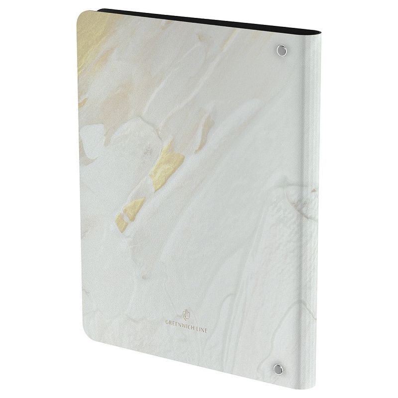 Тетрадь на кольцах А5, 80л. ЛАЙТ, кожзам, Greenwich Line "Свет в темноте", тон. блок