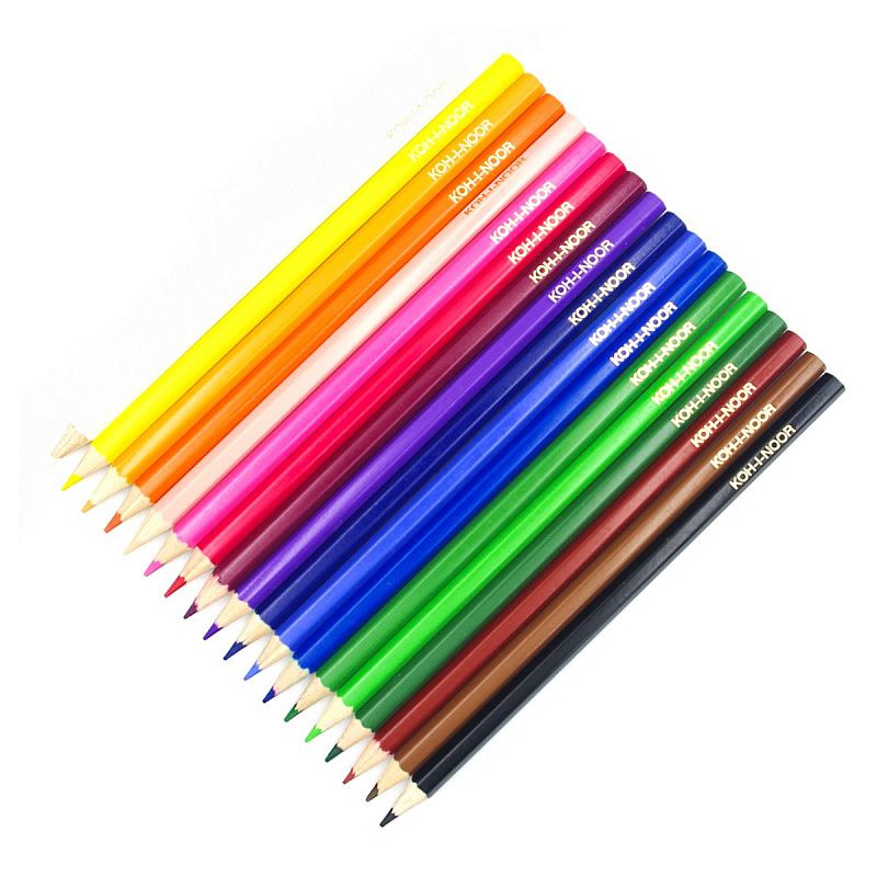 Карандаши цветные Koh-I-Noor "RED LION", 18 цв, картон.упак. с подвесом