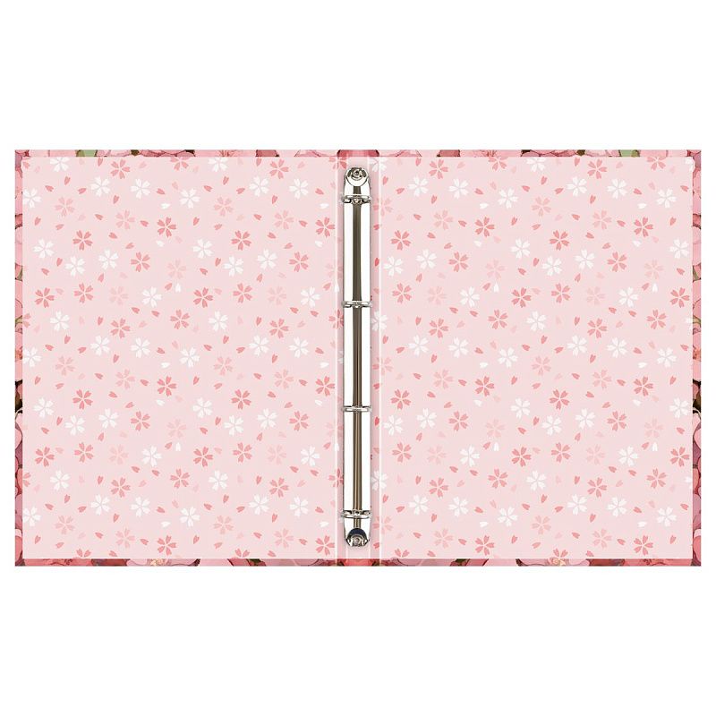 Папка-портфолио 7БЦ А4 BG, на 4 кольцах, для школьницы "Котёнок в цветах", 20 файлов 