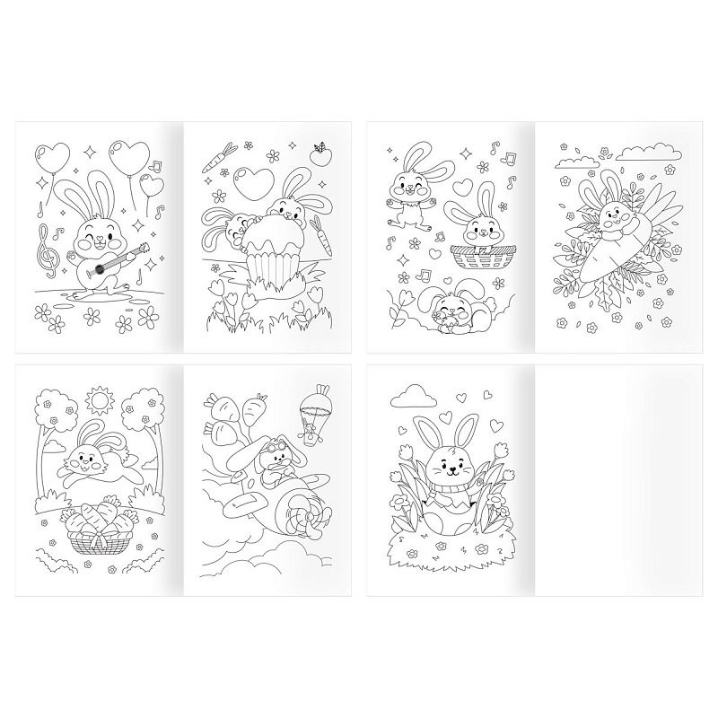 Раскраска А4, 16 стр., ТРИ СОВЫ "Для девочек"