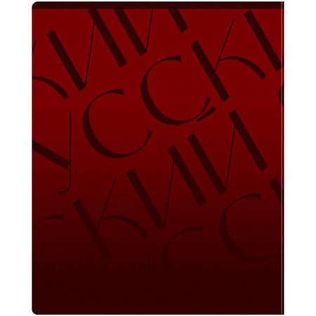 Тетрадь предметная 48л. BG "Темное стекло" - Русский язык, конгрев, твин-лак, 70г/м2