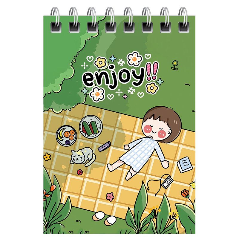 Блокнот А7 40л. на гребне BG "Anime style"