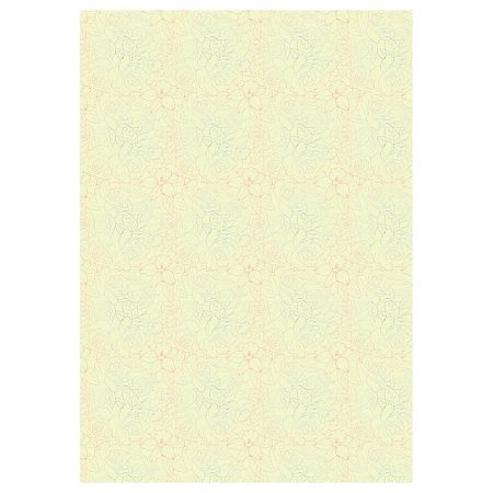 Упаковочная бумага глянц. 70*100см, MESHU "Grace twigs", 80 г/м2, ассорти, 5 дизайнов