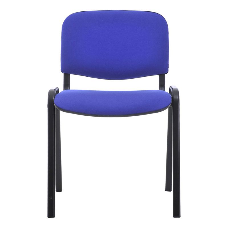 Стул Helmi HL-F01 "Изо", каркас черный, обивка ткань синяя