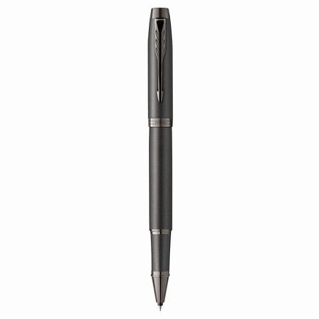 Ручка-роллер PARKER "IM Professionals Monochrome Titanium", черный лак, нержавеющая сталь, черная, 2172960 
