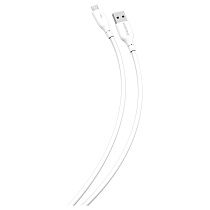 Кабель Smartbuy S25, USB - micro-USB, 3A output, оплетка TPE, 1м, белый