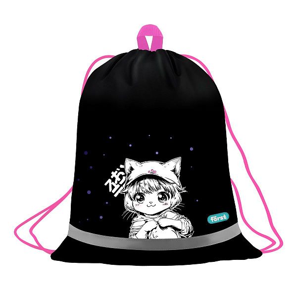 Мешок для обуви 1 отделение Först "Plush Dream", 360*460мм, вентиляционная сеточка, светоотражающая полоса