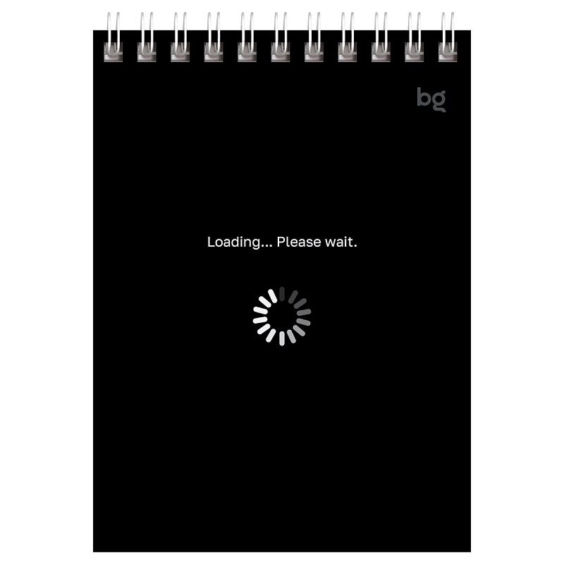Блокнот А6 40л. на гребне BG "Чёрно-белый стиль"
